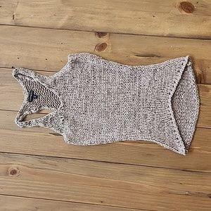 Express Brown Nude Knit Tank Top